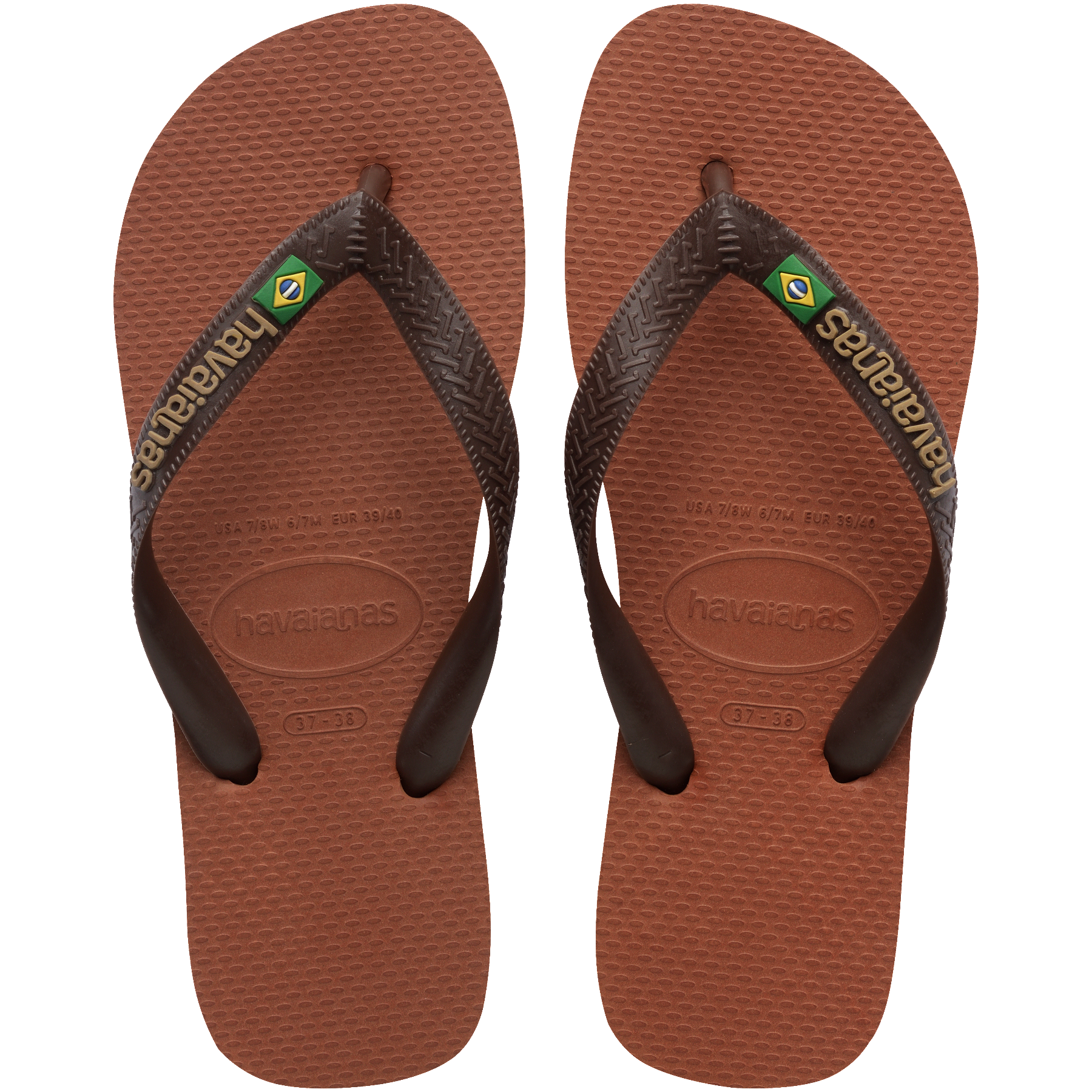 Women's Brazil Logo Flip Flops