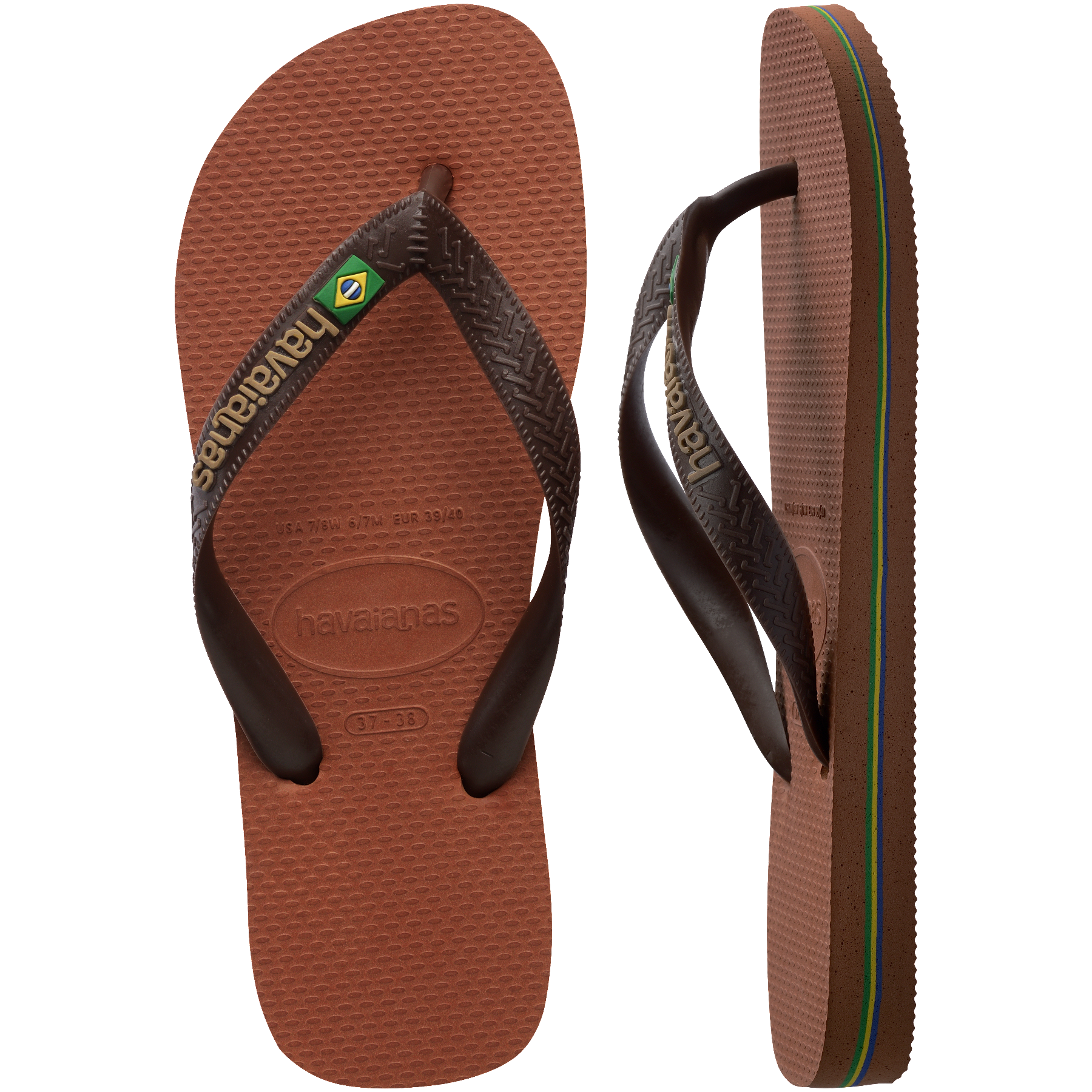 Women's Brazil Logo Flip Flops - Image 3