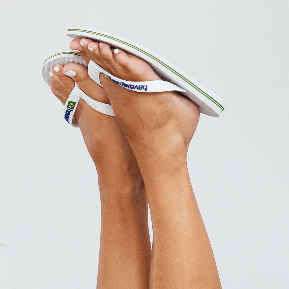 Women's Brazil Logo Flip Flops - Image 22