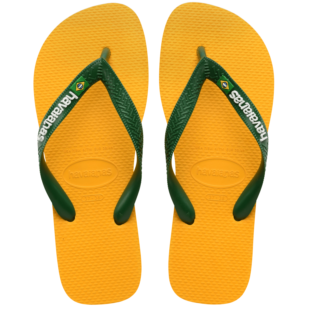 Women's Brazil Logo Flip Flops - Image 23