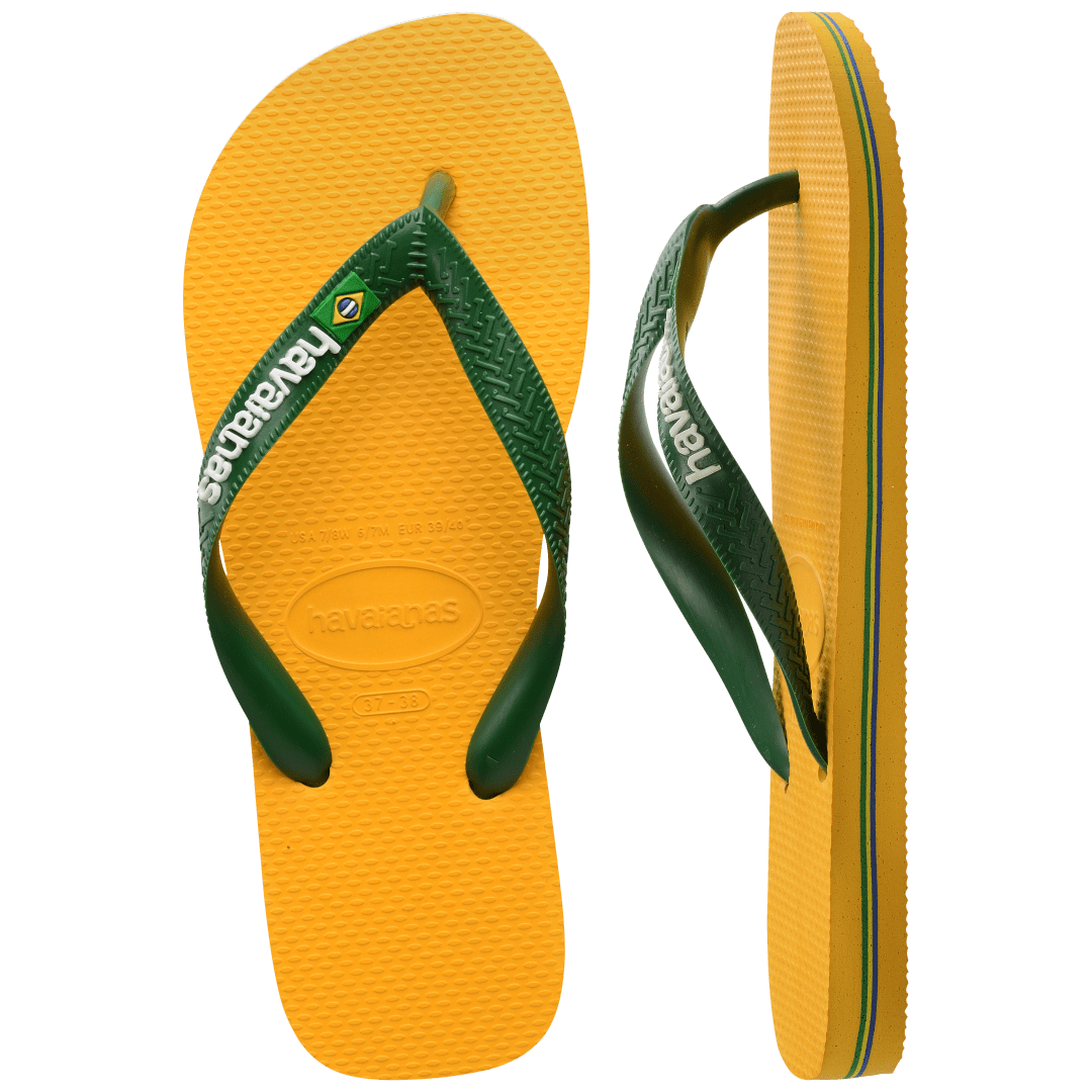 Women's Brazil Logo Flip Flops - Image 26