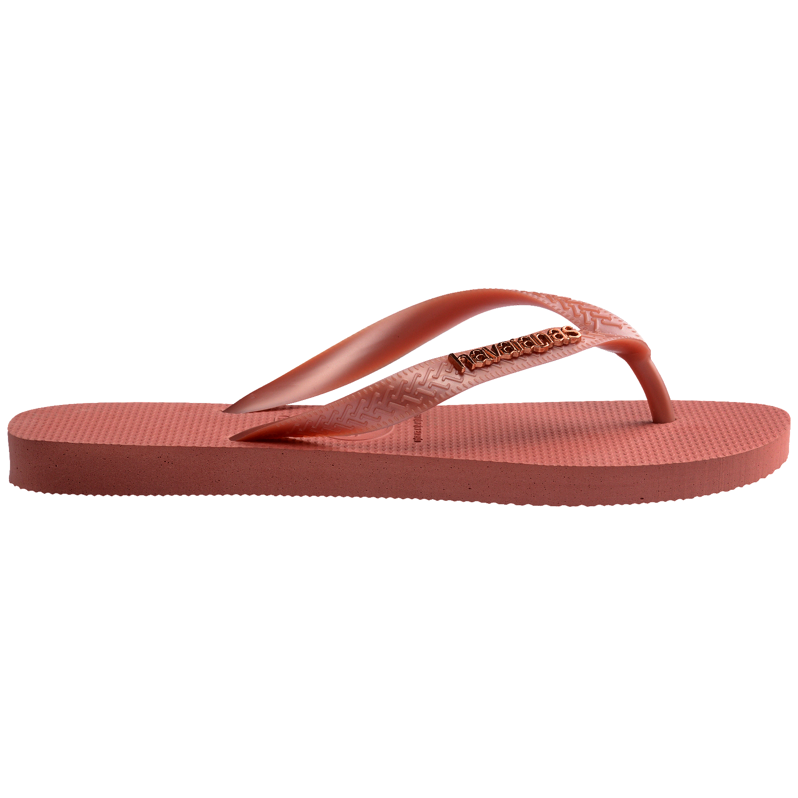 Women's Top Logo Metallic Flip Flops - Image 5