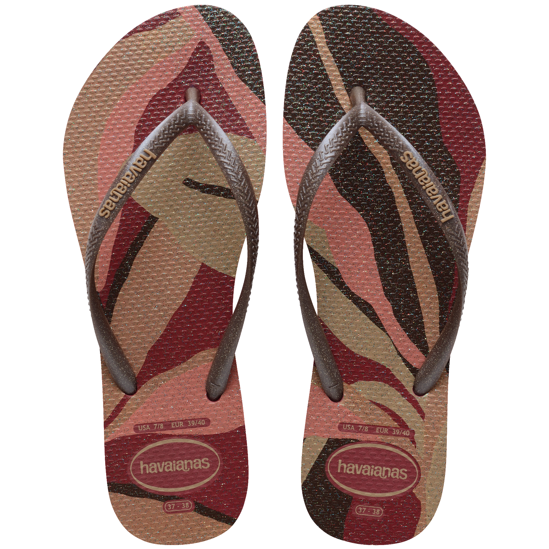 Women's Slim Palette Glow Flip Flops - Image 7