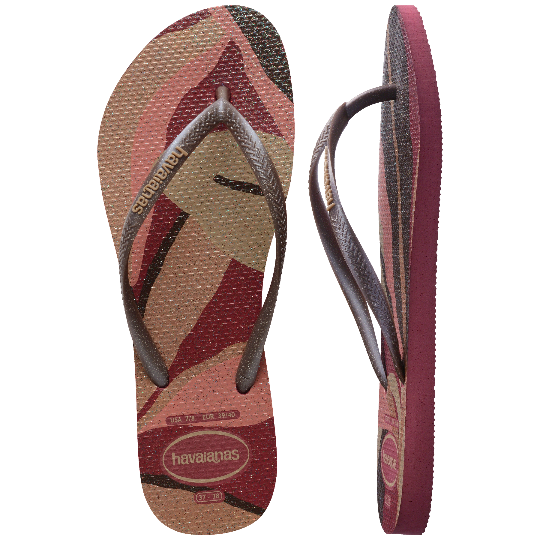 Women's Slim Palette Glow Flip Flops - Image 9