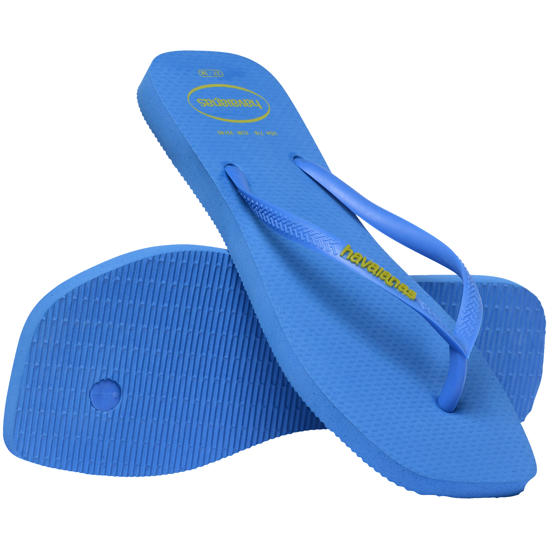 Women's Slim Square Logo Pop Up Flip Flops - Image 3