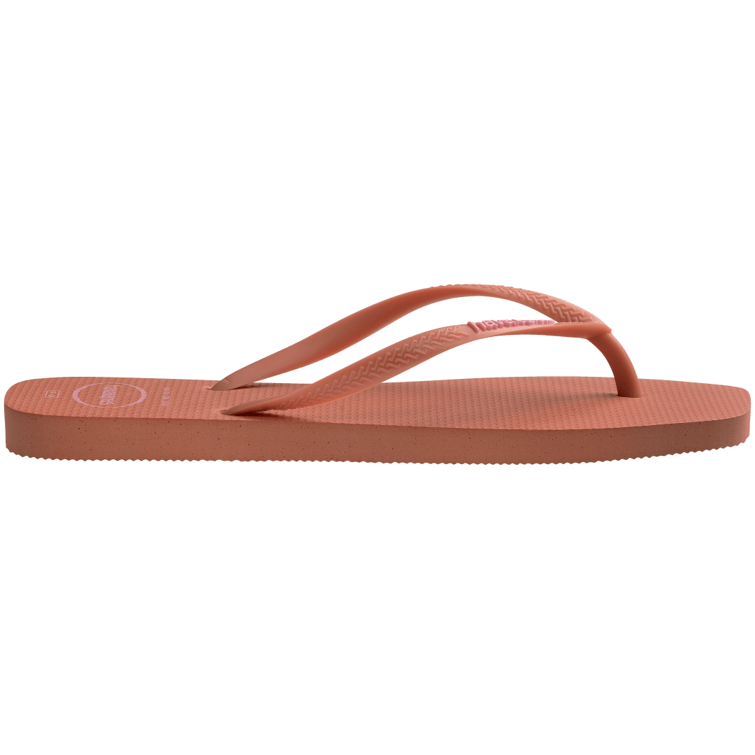 Women's Slim Square Logo Pop Up Flip Flops - Image 9